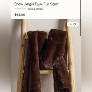 Free People Snow Angel Faux Fur Scarf NWT